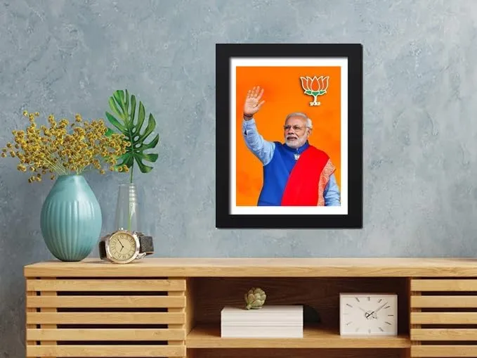 S.K Shri Narendra Modi Inspirational Photo frame for wall, living room,Office Without Glass D002 (10 x 14 Inch)