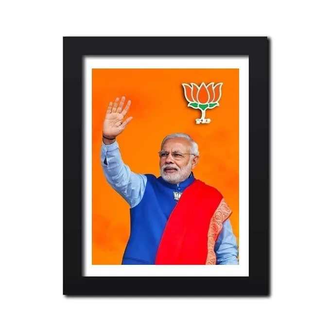 S.K Shri Narendra Modi Inspirational Photo frame for wall, living room,Office Without Glass D002 (10 x 14 Inch)