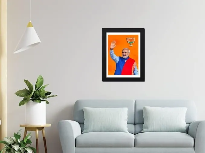 S.K Shri Narendra Modi Inspirational Photo frame for wall, living room,Office Without Glass D002 (10 x 14 Inch)