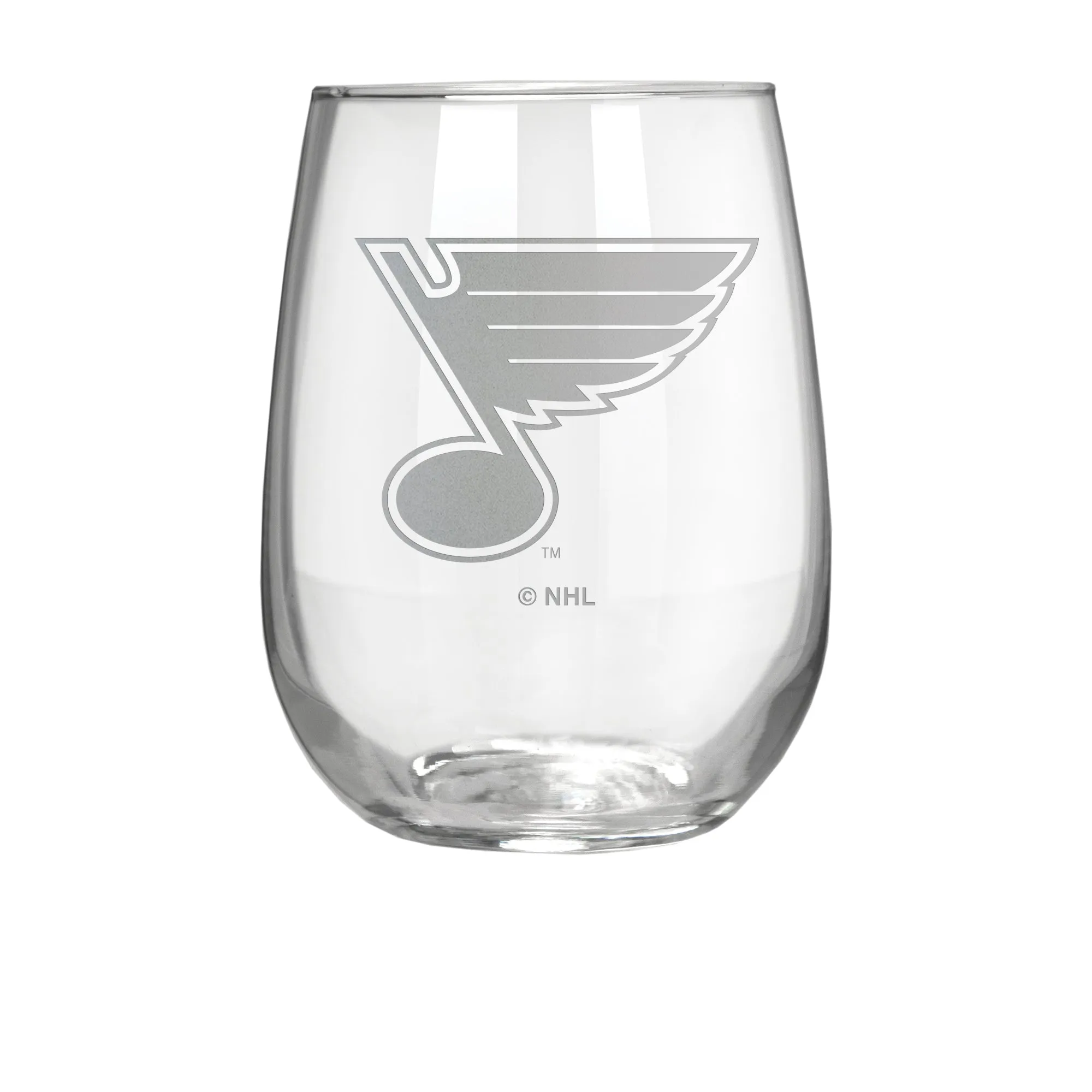 St. Louis Blues 17 oz. Stemless Wine Glass