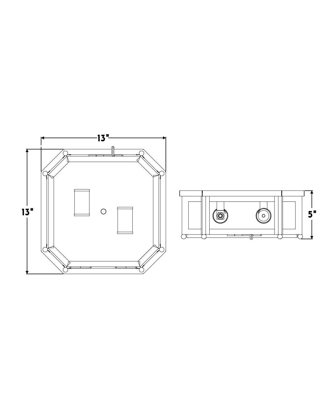 Stamford Flush Mount Large