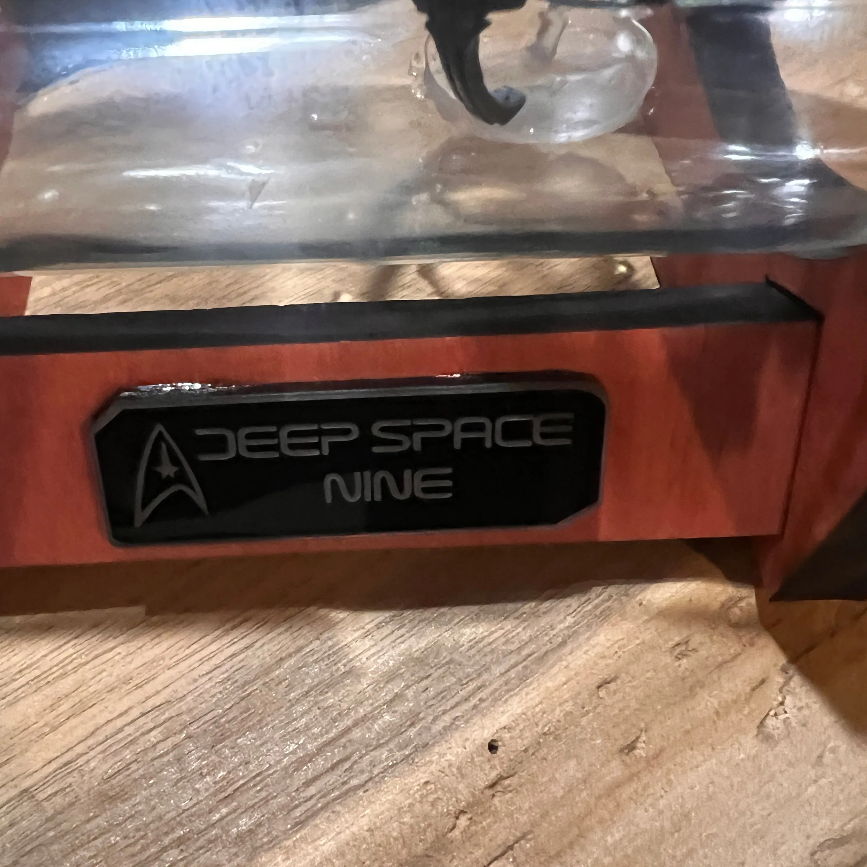 Star Trek Deep Space Nine Station and Wormhole in a Bottle