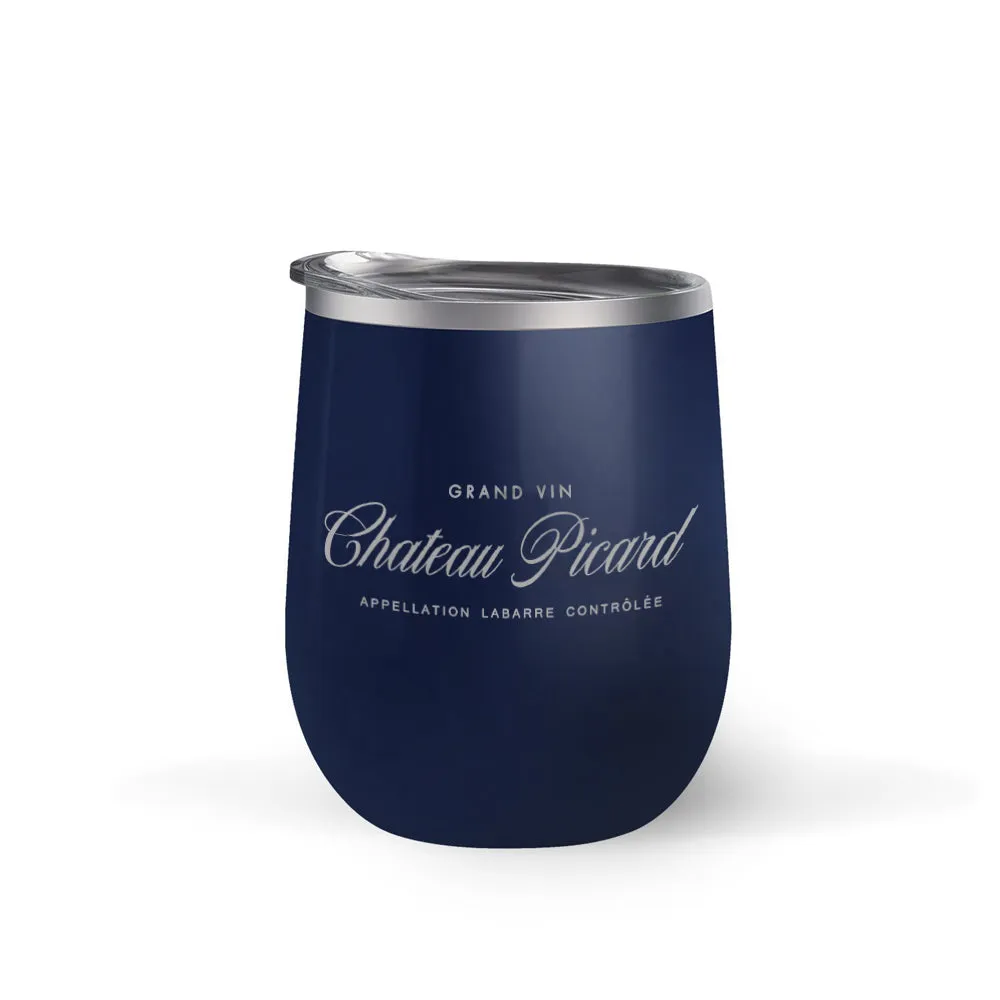 Star Trek: Picard Chateau Picard Logo 12 oz Stainless Steel Wine Tumbler with Straw