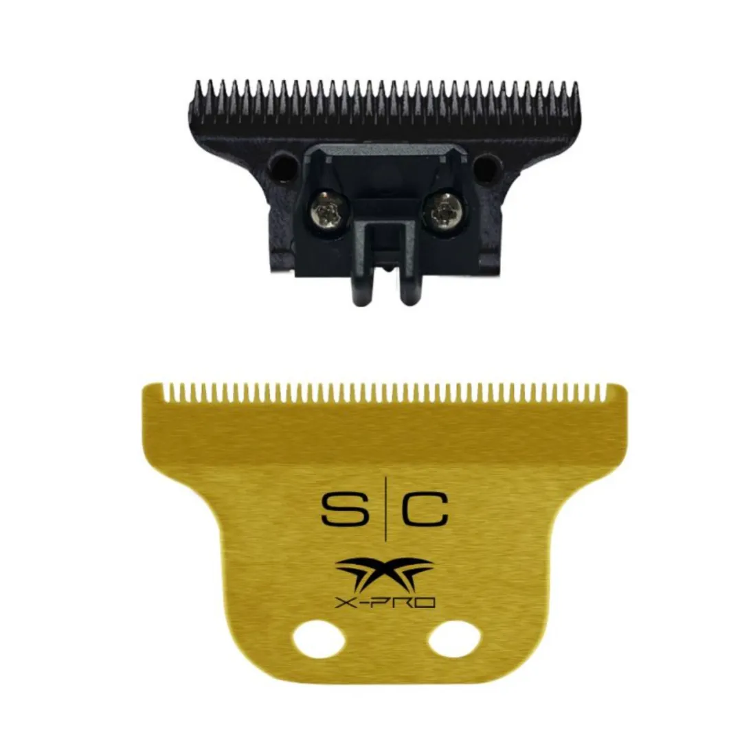 StyleCraft S|C CLASSIC Gold X-Pro Fixed Trimmer Blade with DLC Deep Tooth Cutter