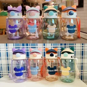 Stylish Cap Sipper Water Bottle  (550ML/650ML)