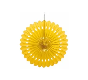 Sunshine Yellow Tissue Paper Party Fan (16 inch)