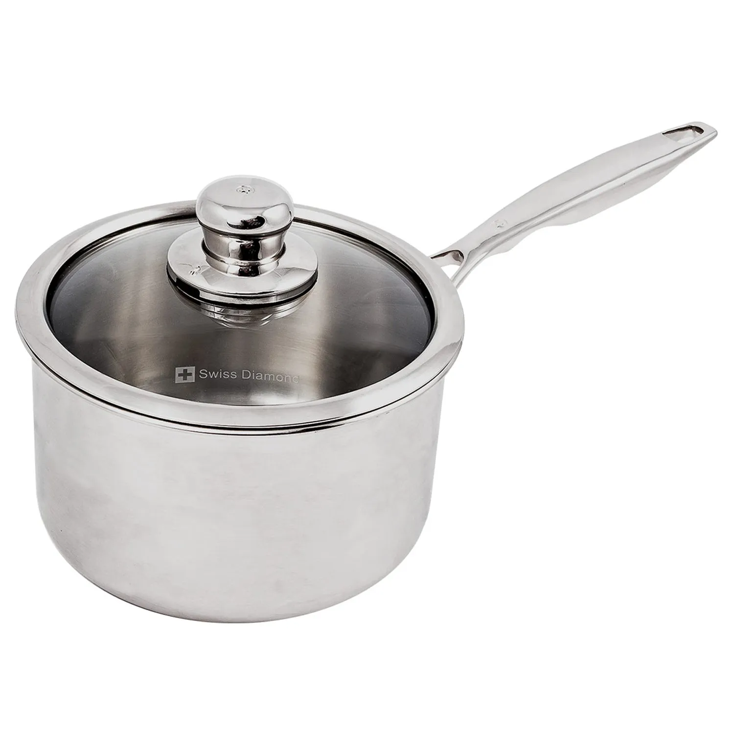 Swiss Diamond Premium Clad 2.6-Quart Saucepan W/ Lid