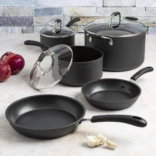 Symphony Premium Forged Non-Stick Cookware Set, 8 Piece