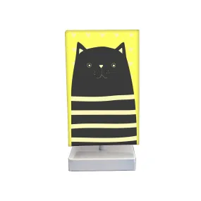 Table Lamp For Bedroom - Yellow Cat