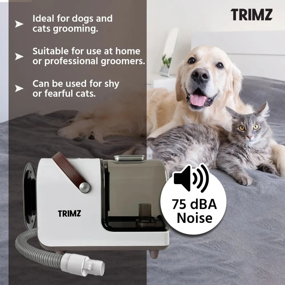 Trimz Pet Grooming Kit & Vacuum Suction for Dogs and Cats