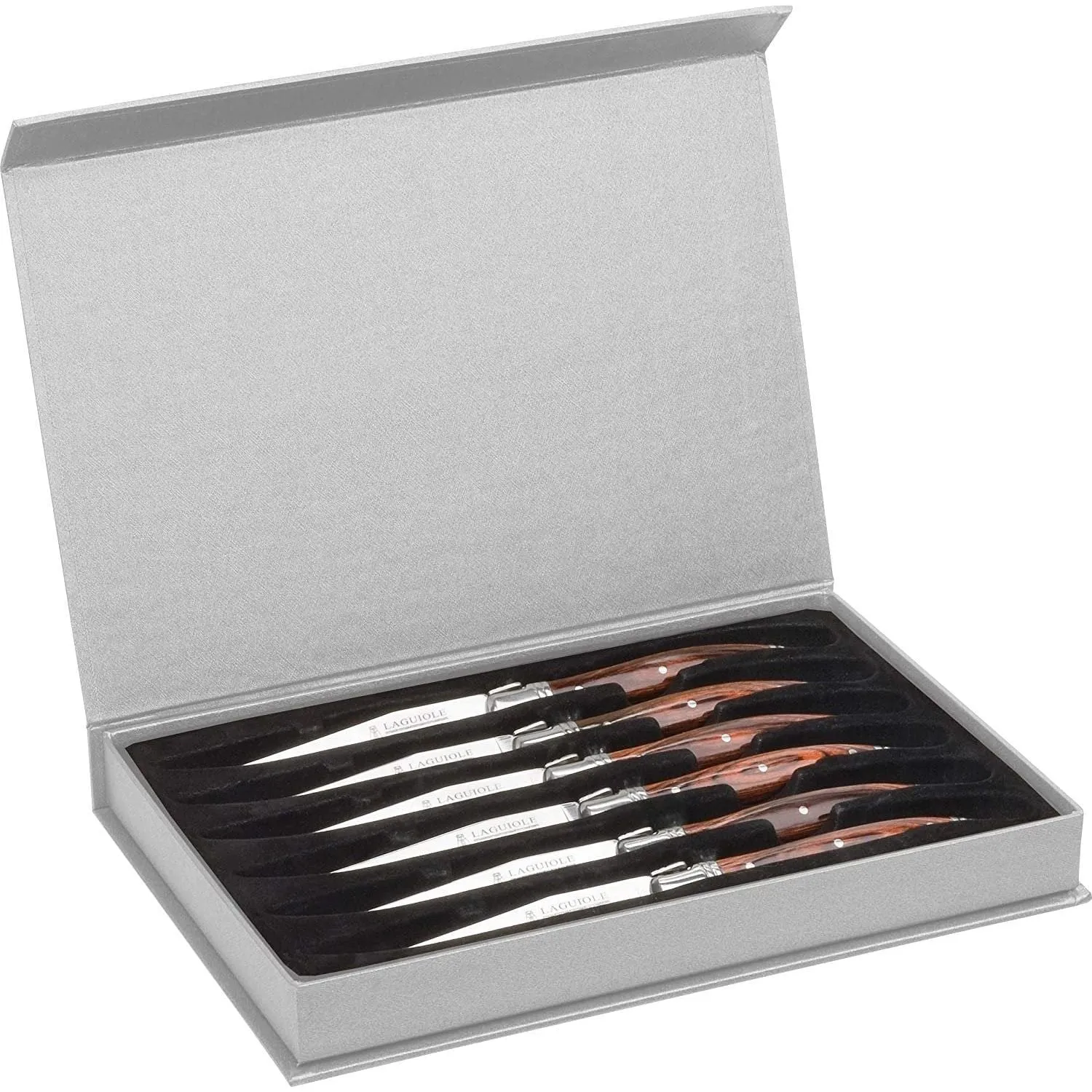 Trudeau 0973046 6-Piece Set Laguiole Steak Knives