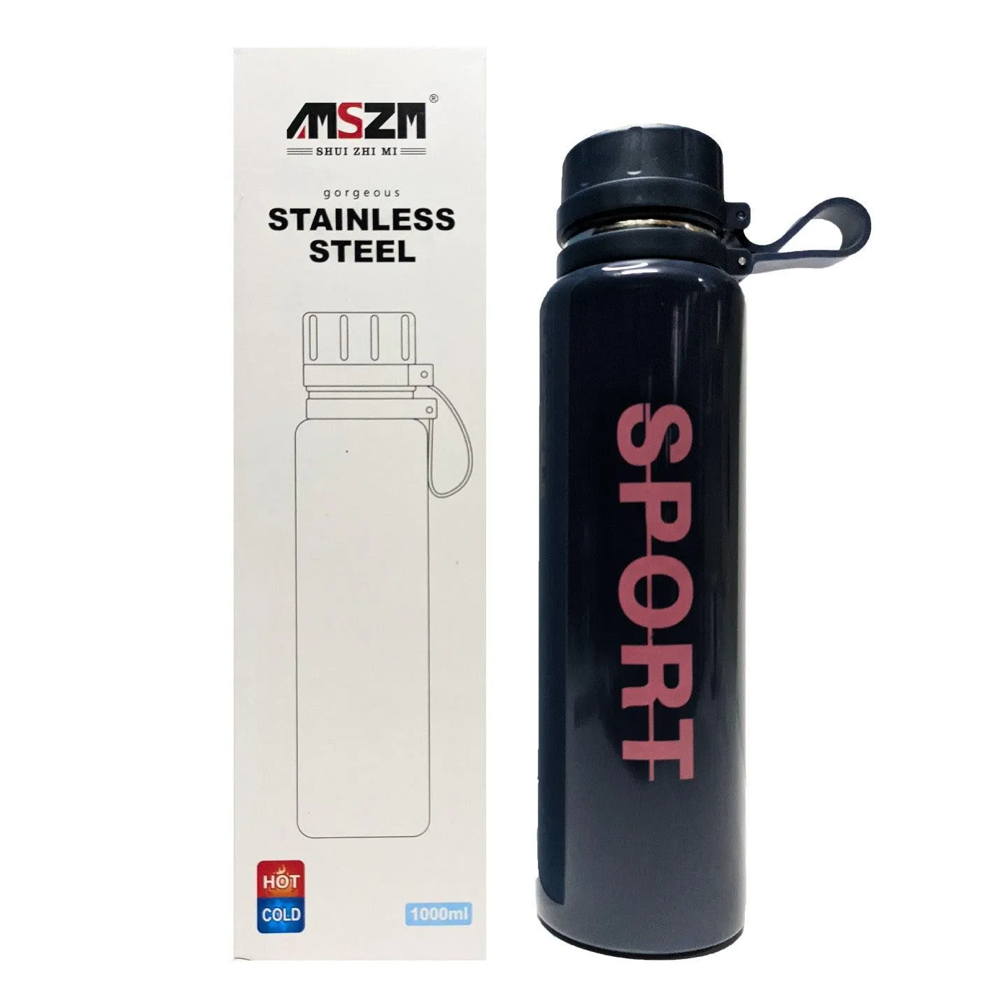 Unbreakable Stainless Steel Flask Hot & Cold - 1000ml