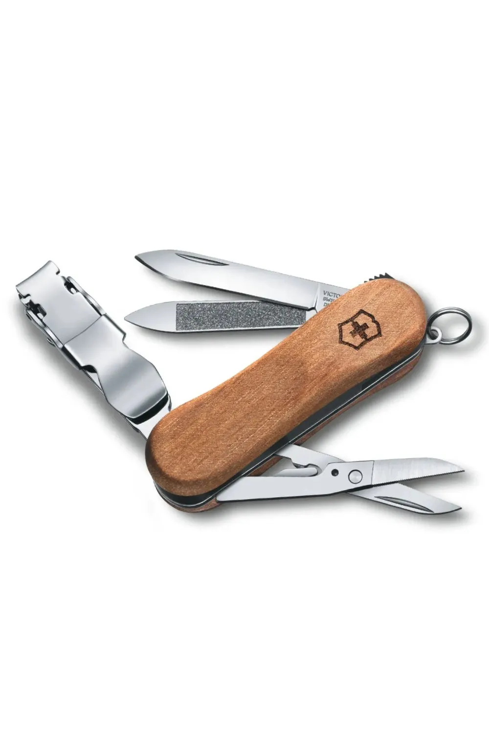 Victorinox Nail Clip Wood 580 Swiss Army Pocket Knife