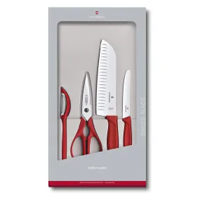 Victorinox Swiss Classic 4 Piece Kitchen Set (Red)