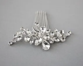 Waterdrop and Marquise Crystal Hair Comb