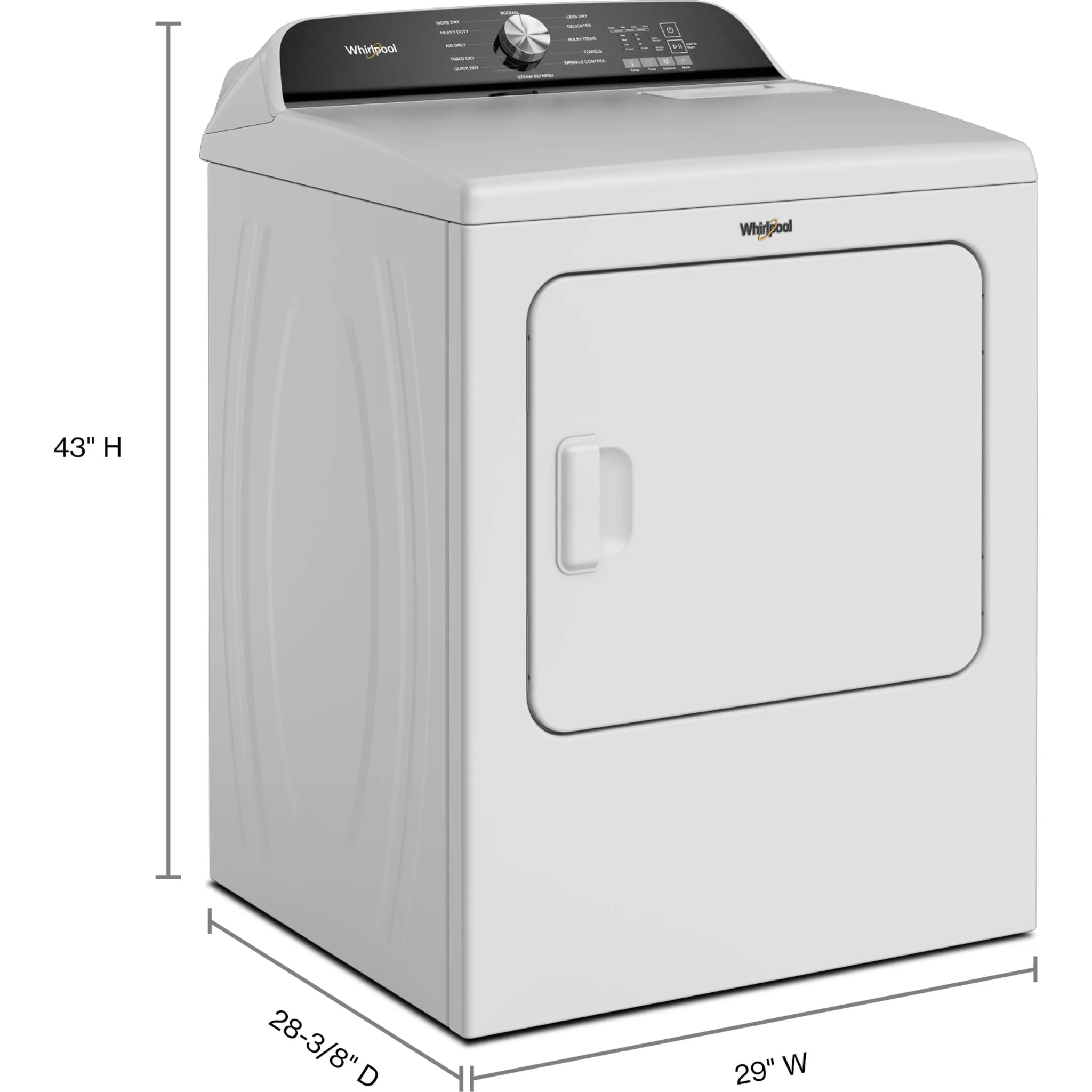 Whirlpool Front Load Dryer (WGD6150PW) - White