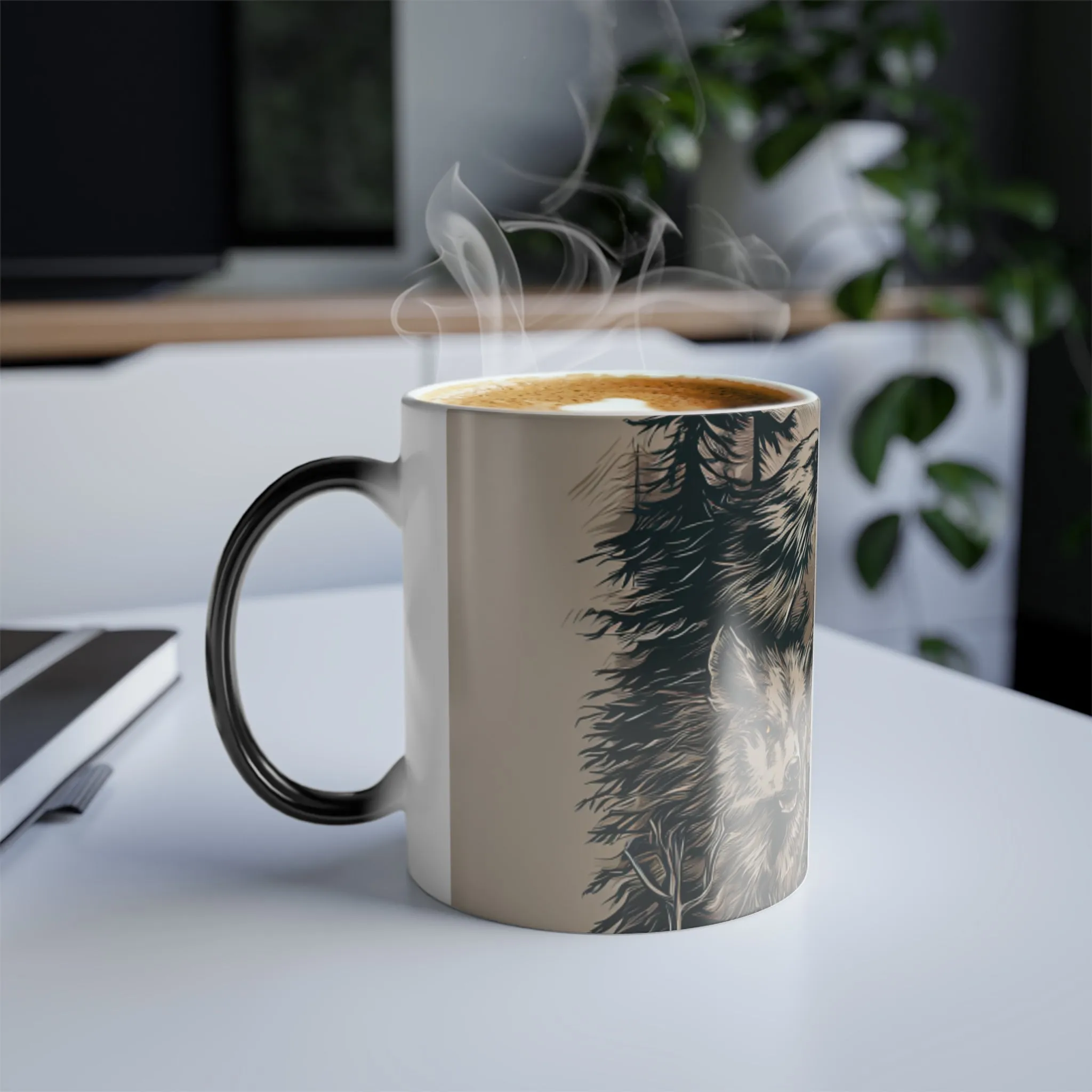 Wildlife Illustrations Color Morphing Mug, 11oz