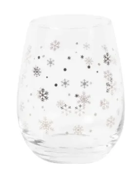 Wine Glass - Snowflake