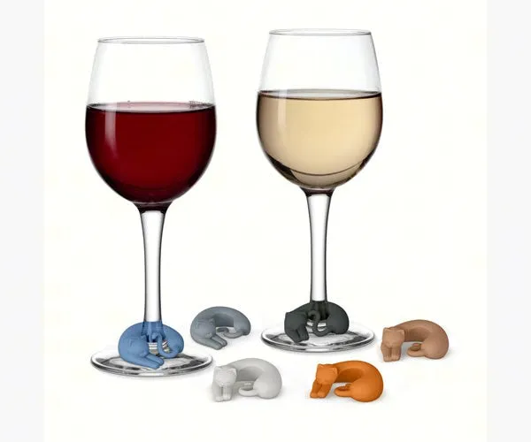 Wine Lives - Kitty Wine Markers