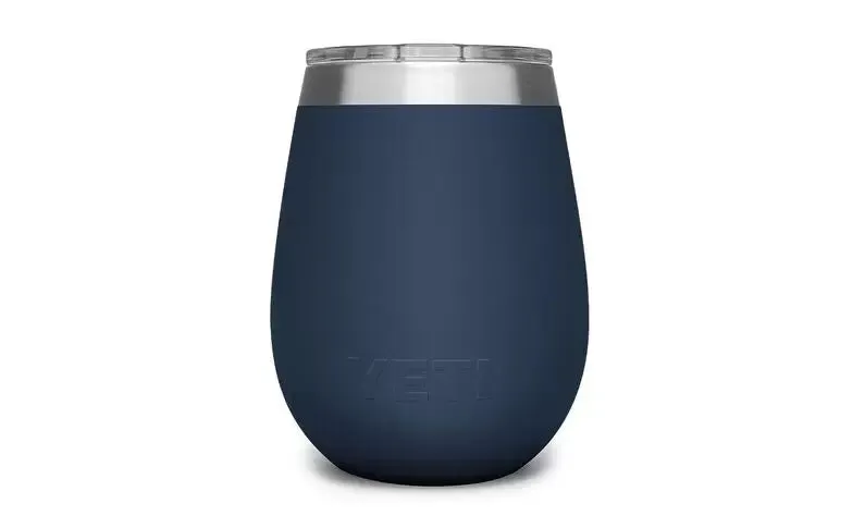 'Yeti' 10 oz. Rambler Wine Tumbler w/Magslider Lid - Navy