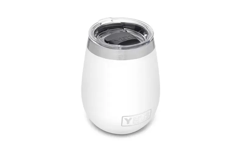 'Yeti' 10 oz. Rambler Wine Tumbler w/Magslider Lid - White