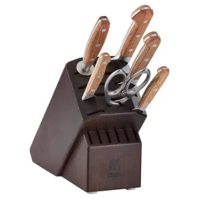 Zwilling Pro Holm Oak 7-piece Knife Block Set